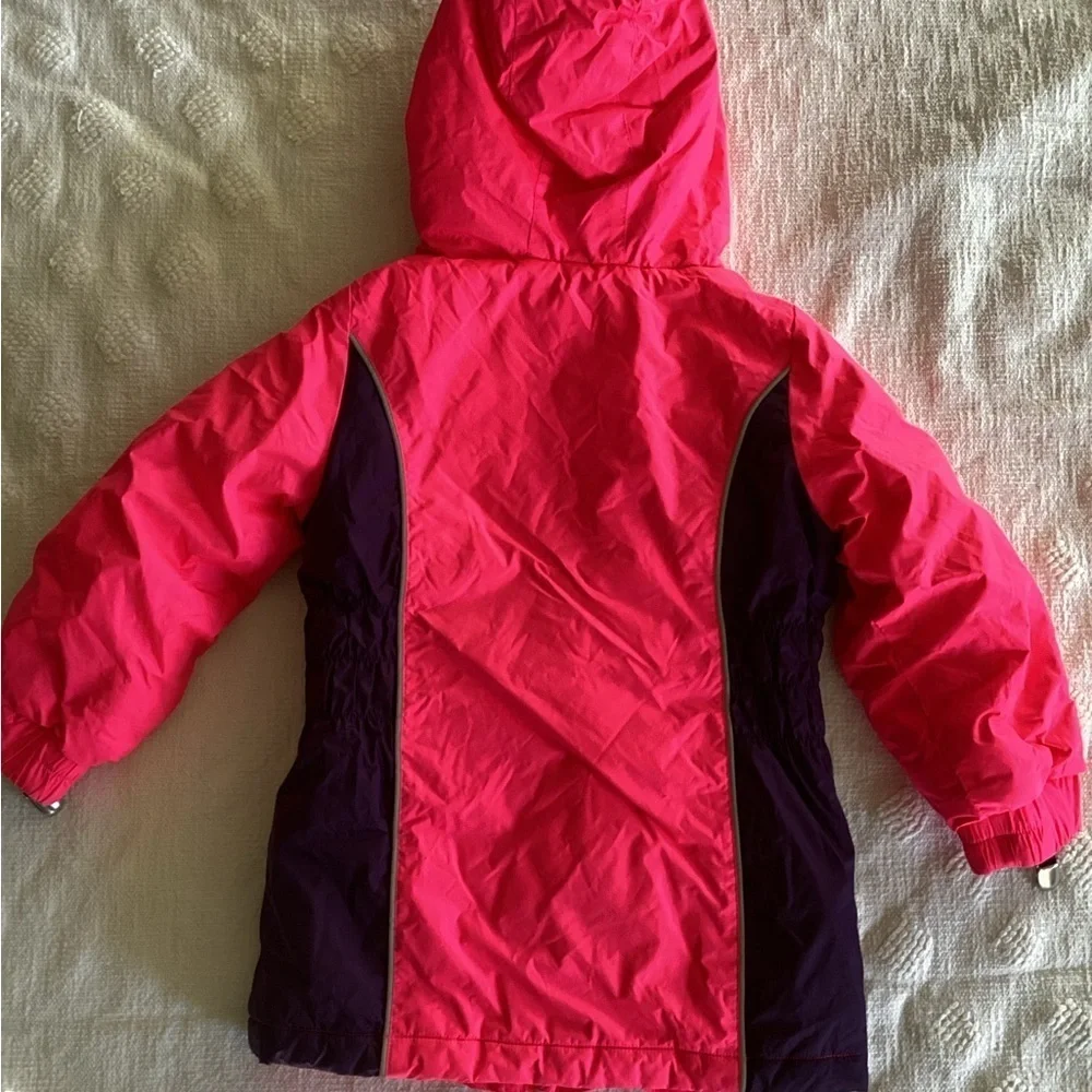 Cozy Cub 3T toddler jacket Pink/Purple Mitten/Gloves  lamps hat button loop Cr30